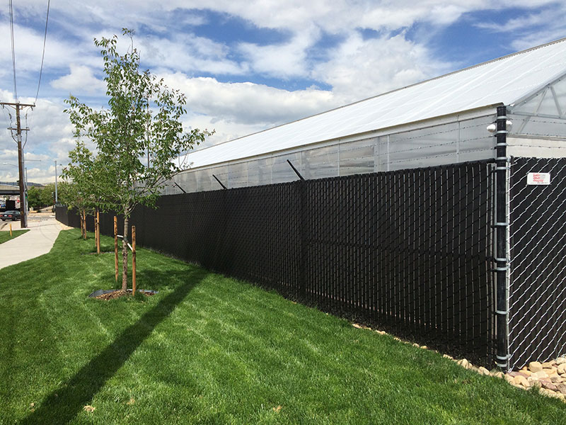 6ft Privacy Link w/ Barbed Wire