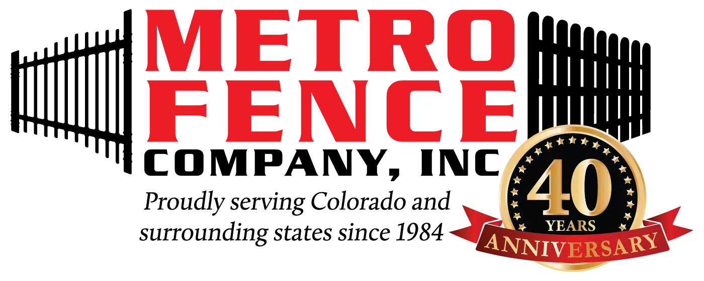 metro fence anniversary logo